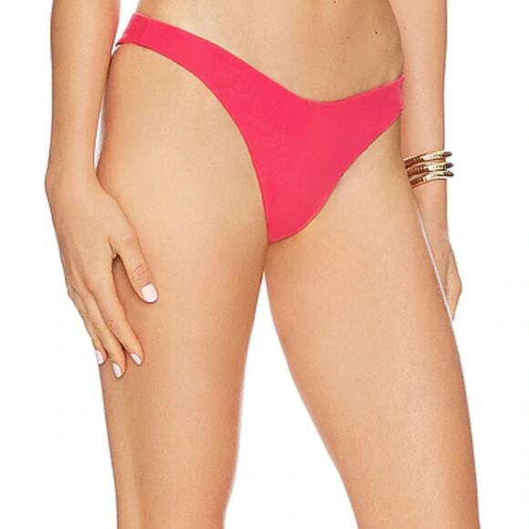 NWT l*space Cabana Bikini Bottom in Hot Cherry sz L Cheeky Summer Beach Vacation - Picture 3 of 10